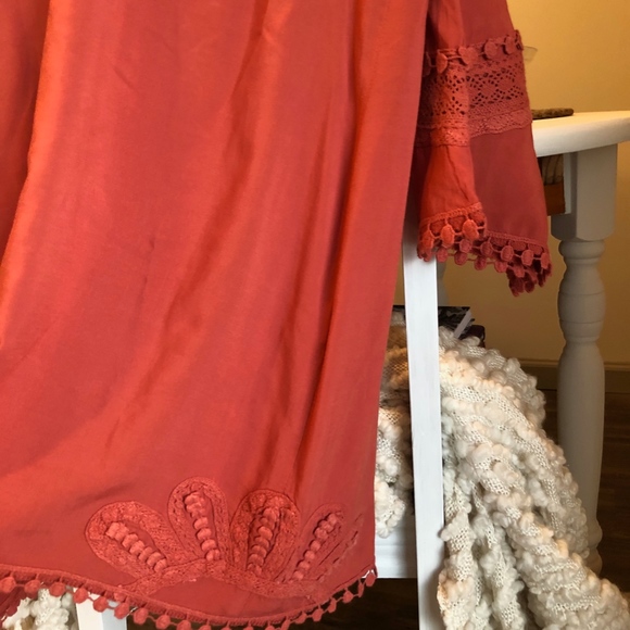 Boho Tunic Dress with Lace | M - Picture 8 of 8